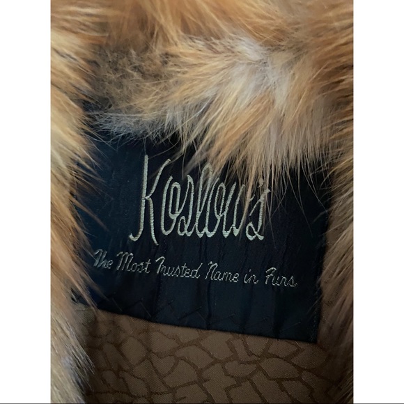 Vintage Red Fox Fur Stroller coat - Picture 10 of 11